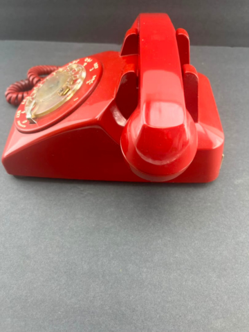 Vintage Western Electric Model 500 Red Rotary Phone