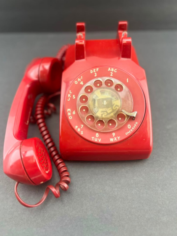 Vintage Western Electric Model 500 Red Rotary Phone