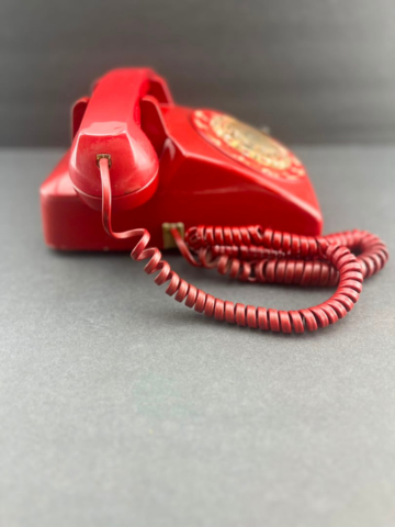 Vintage Western Electric Model 500 Red Rotary Phone